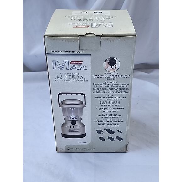 Coleman Emergency LED Dynamo Lantern with FM radio w/Hand crank feature 2008 - Picture 3 of 4